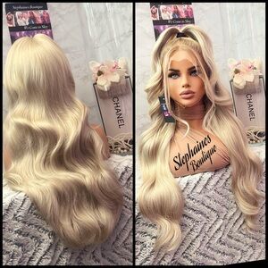 Human Hair Blended Lace Front Wig
